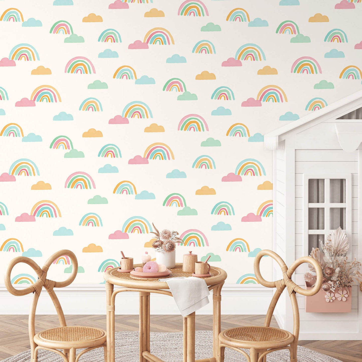 World of Imagination Over The Rainbow Wallpaper