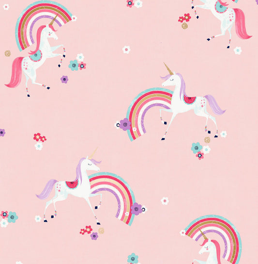World of Imagination Rainbow Unicorn Wallpaper