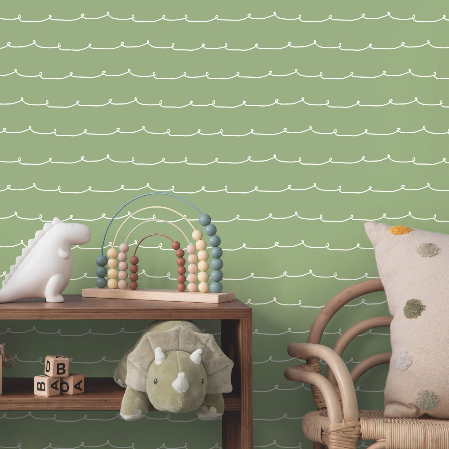 World of Imagination Wiggle Line Wallpaper