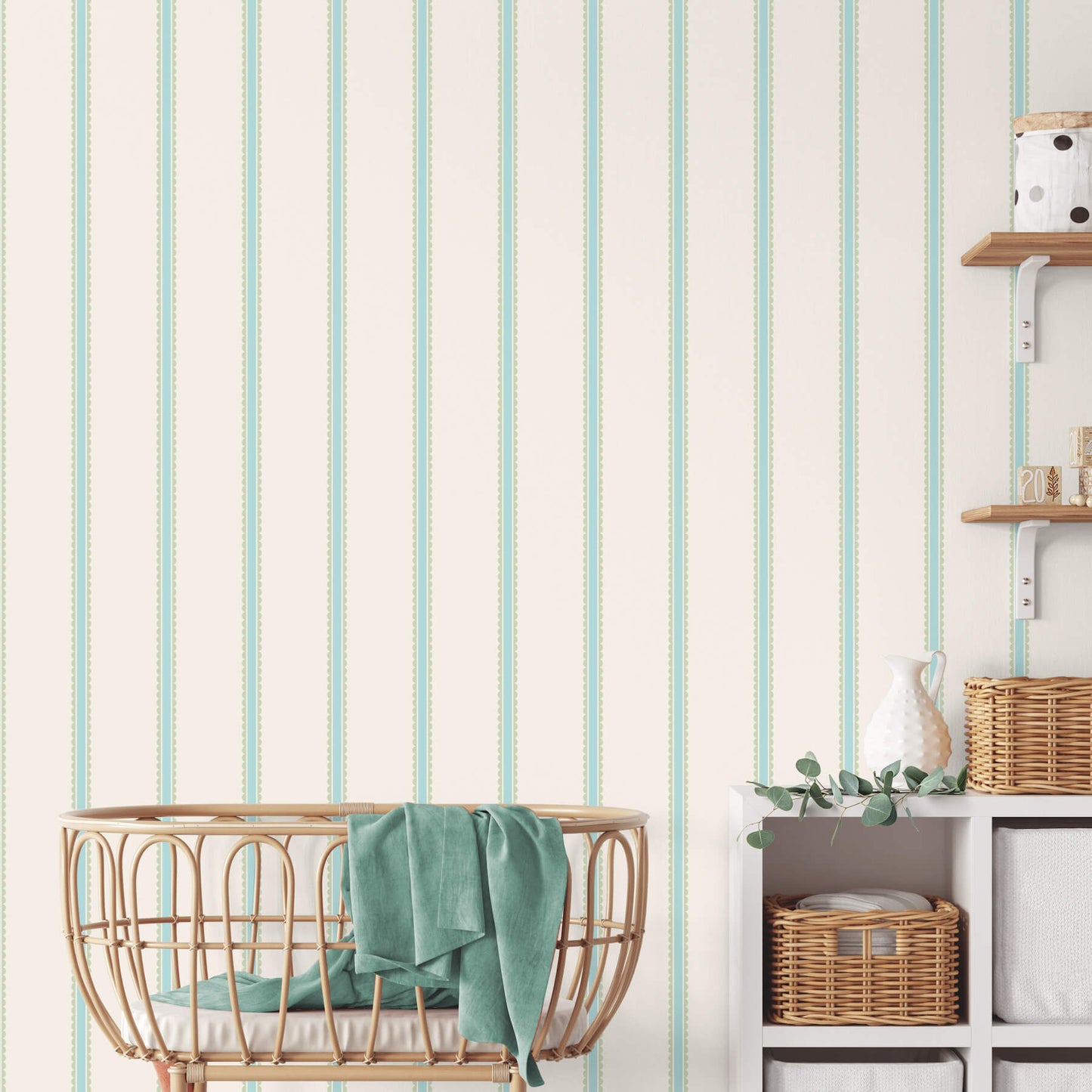 World of Imagination Bobbin Stripe Wallpaper
