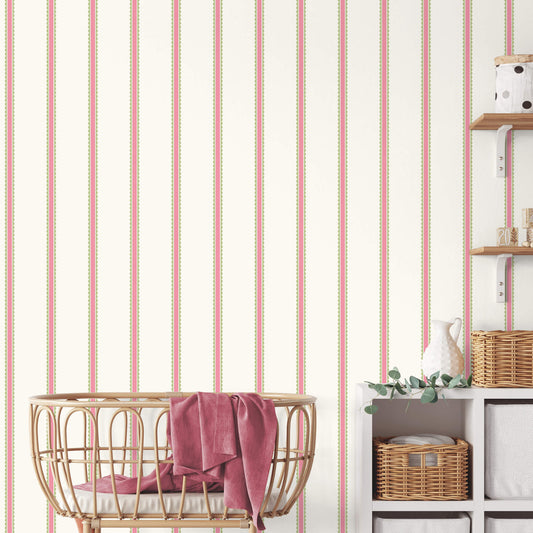 World of Imagination Bobbin Stripe Wallpaper