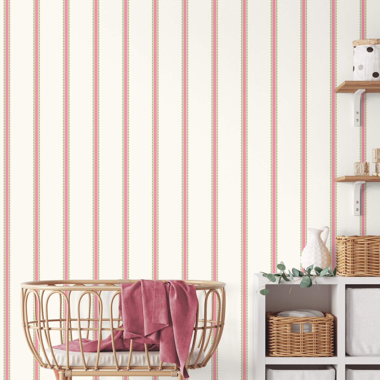 World of Imagination Bobbin Stripe Wallpaper