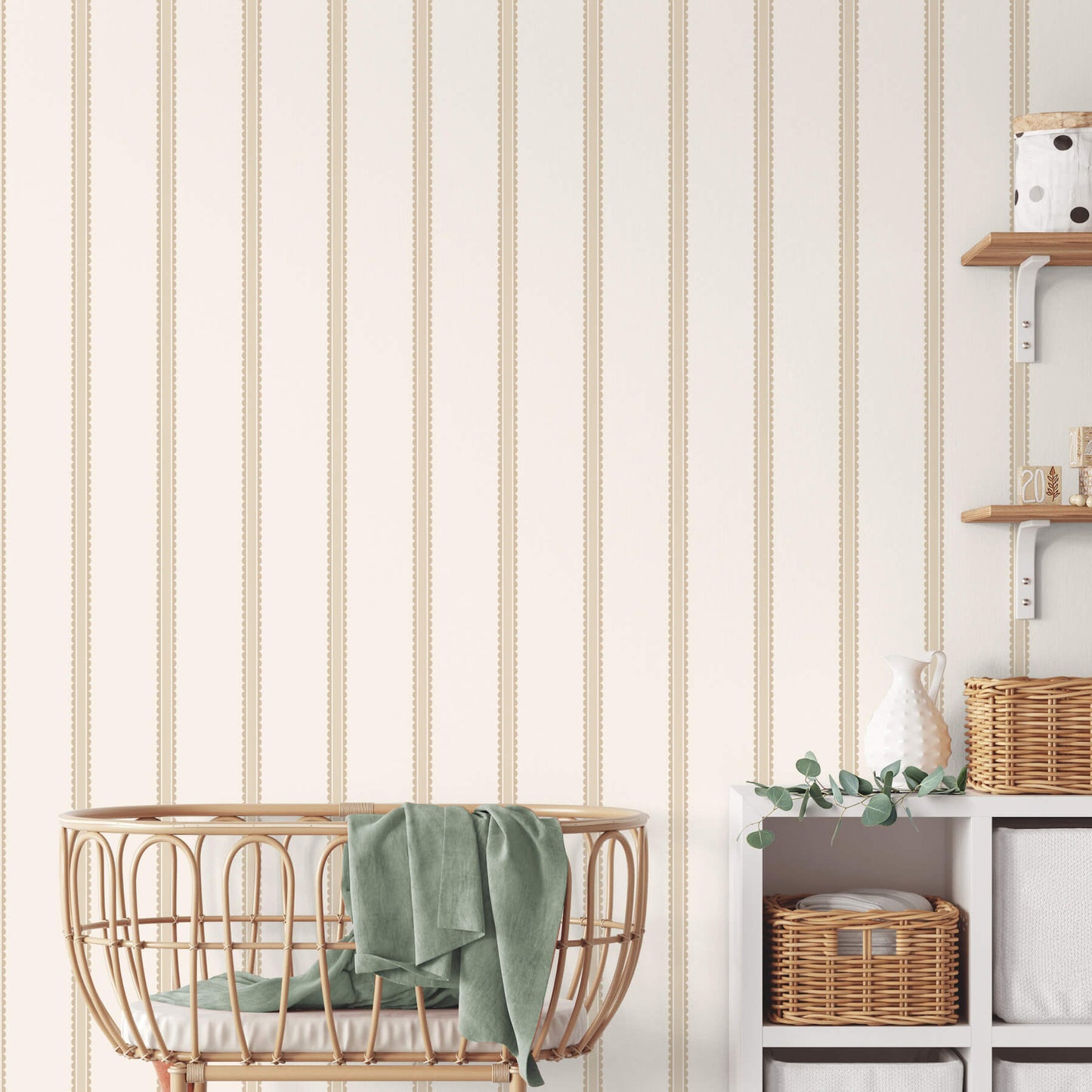 World of Imagination Bobbin Stripe Wallpaper