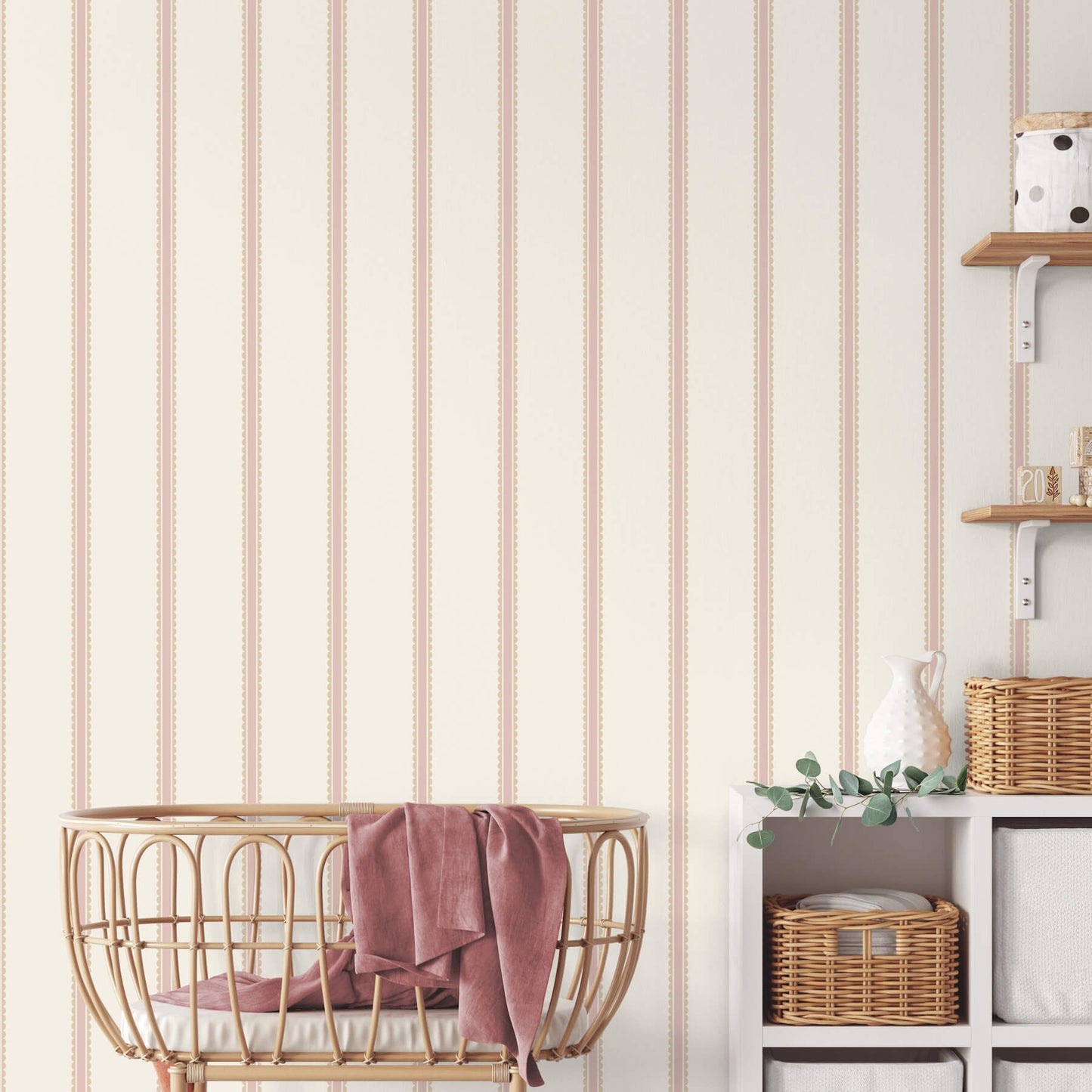 World of Imagination Bobbin Stripe Wallpaper