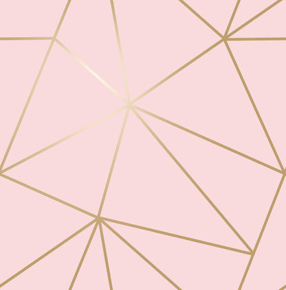 World of Imagination Metallic Triangles Wallpaper