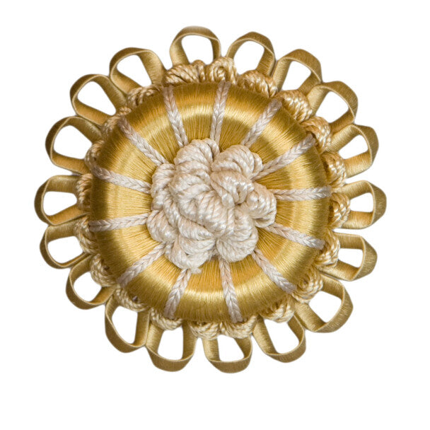2.5" Normandy Silk Rosette by Samuel & Sons in Chiffon