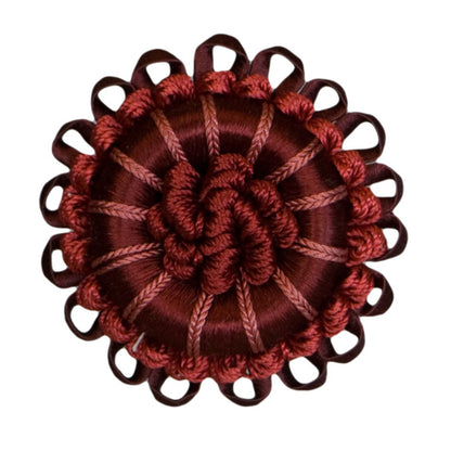 2.5" Normandy Silk Rosette by Samuel & Sons in Rouge