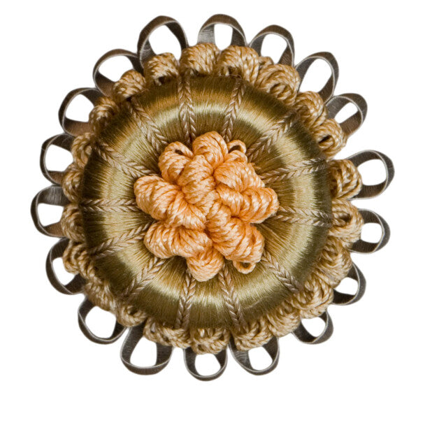 2.5" Normandy Silk Rosette by Samuel & Sons in Etoile