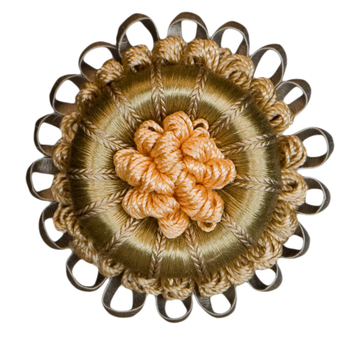 2.5" Normandy Silk Rosette by Samuel & Sons in Etoile