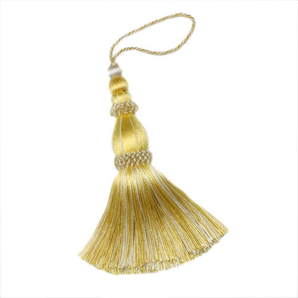 5.5" Normandy Key Tassel by Samuel & Sons in Chiffon
