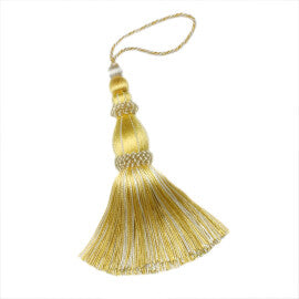 5.5" Normandy Key Tassel by Samuel & Sons in Chiffon