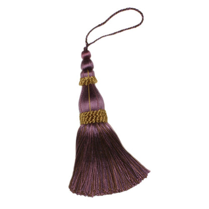 5.5" Normandy Key Tassel by Samuel & Sons in Raisin