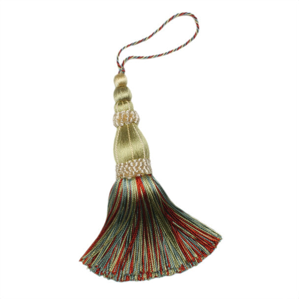 5.5" Normandy Key Tassel by Samuel & Sons in Fleurs