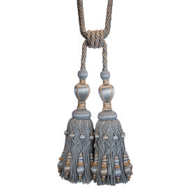 Normandy Double Tassel Tieback by Samuel & Sons in Mediterranean