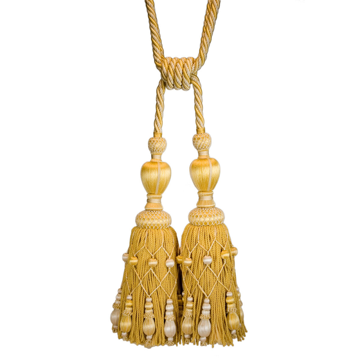 Normandy Double Tassel Tieback by Samuel & Sons in Chiffon