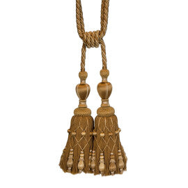 Normandy Double Tassel Tieback by Samuel & Sons in Nuance D'Or