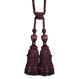 Normandy Double Tassel Tieback by Samuel & Sons in Raisin