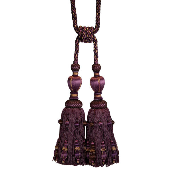 Normandy Double Tassel Tieback by Samuel & Sons in Raisin