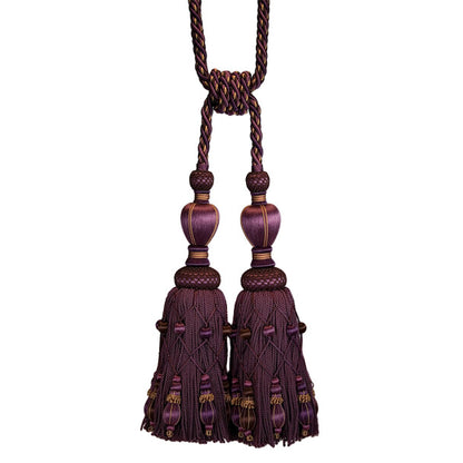 Normandy Double Tassel Tieback by Samuel & Sons in Raisin