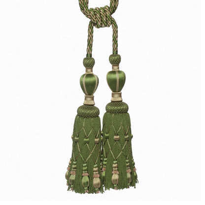 Normandy Double Tassel Tieback by Samuel & Sons in Endive