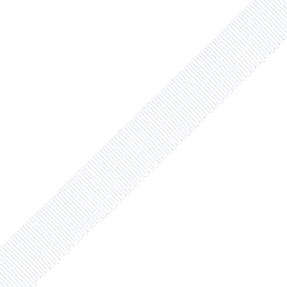 5/8" French Grosgrain Ribbon Trim by Samuel & Sons in White