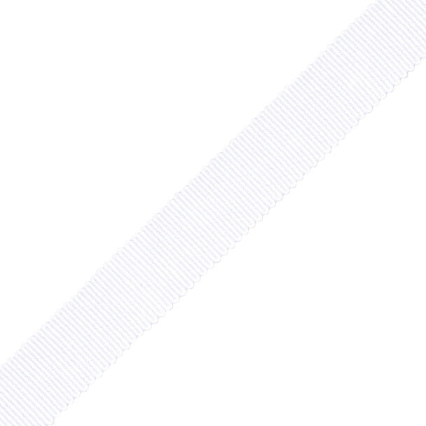 5/8" French Grosgrain Ribbon Trim by Samuel & Sons in White