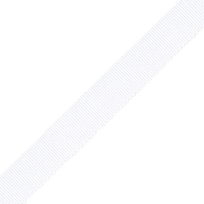 5/8" French Grosgrain Ribbon Trim by Samuel & Sons in White