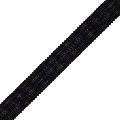 5/8" French Grosgrain Ribbon Trim by Samuel & Sons in Black