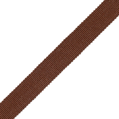 5/8" French Grosgrain Ribbon Trim by Samuel & Sons in Java