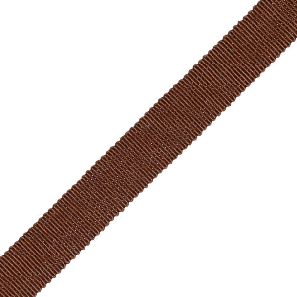 5/8" French Grosgrain Ribbon Trim by Samuel & Sons in Java