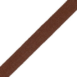 5/8" French Grosgrain Ribbon Trim by Samuel & Sons in Java