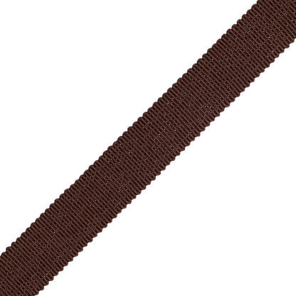5/8" French Grosgrain Ribbon Trim by Samuel & Sons in Espresso