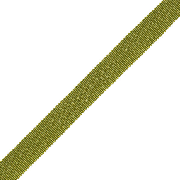 5/8" French Grosgrain Ribbon Trim by Samuel & Sons in Olive