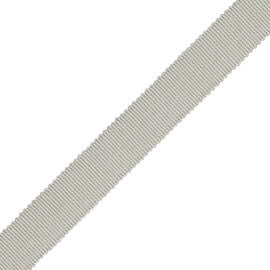 5/8" French Grosgrain Ribbon Trim by Samuel & Sons in Steel