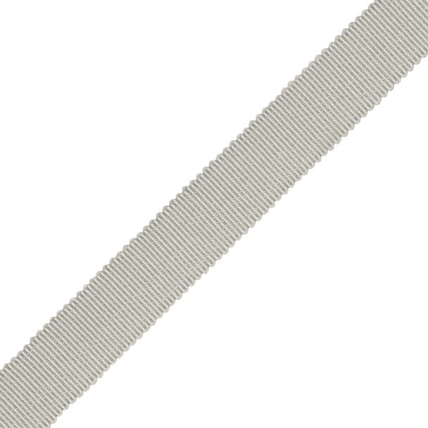 5/8" French Grosgrain Ribbon Trim by Samuel & Sons in Steel