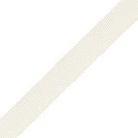 5/8" French Grosgrain Ribbon Trim by Samuel & Sons in Pearl