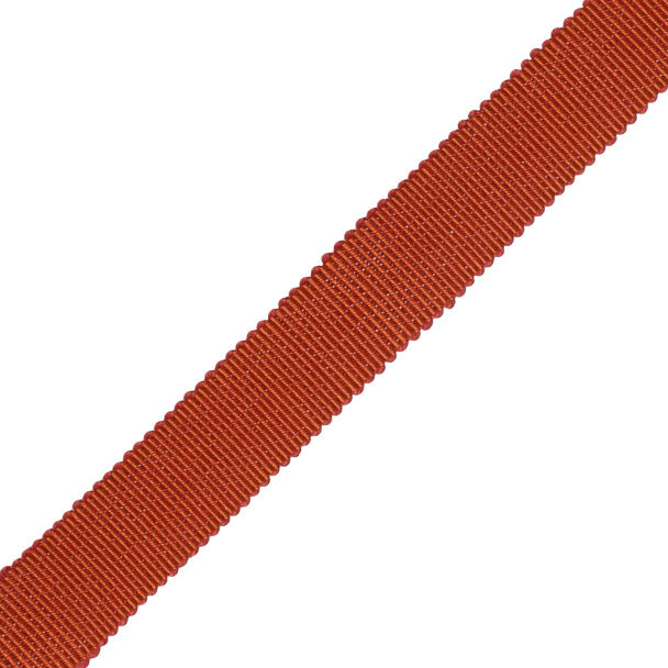 5/8" French Grosgrain Ribbon Trim by Samuel & Sons in Paprika