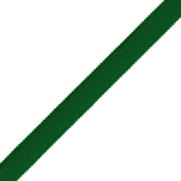 5/8" French Grosgrain Ribbon Trim by Samuel & Sons in Emerald