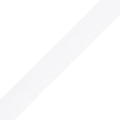 1" French Grosgrain Ribbon Trim by Samuel & Sons in White