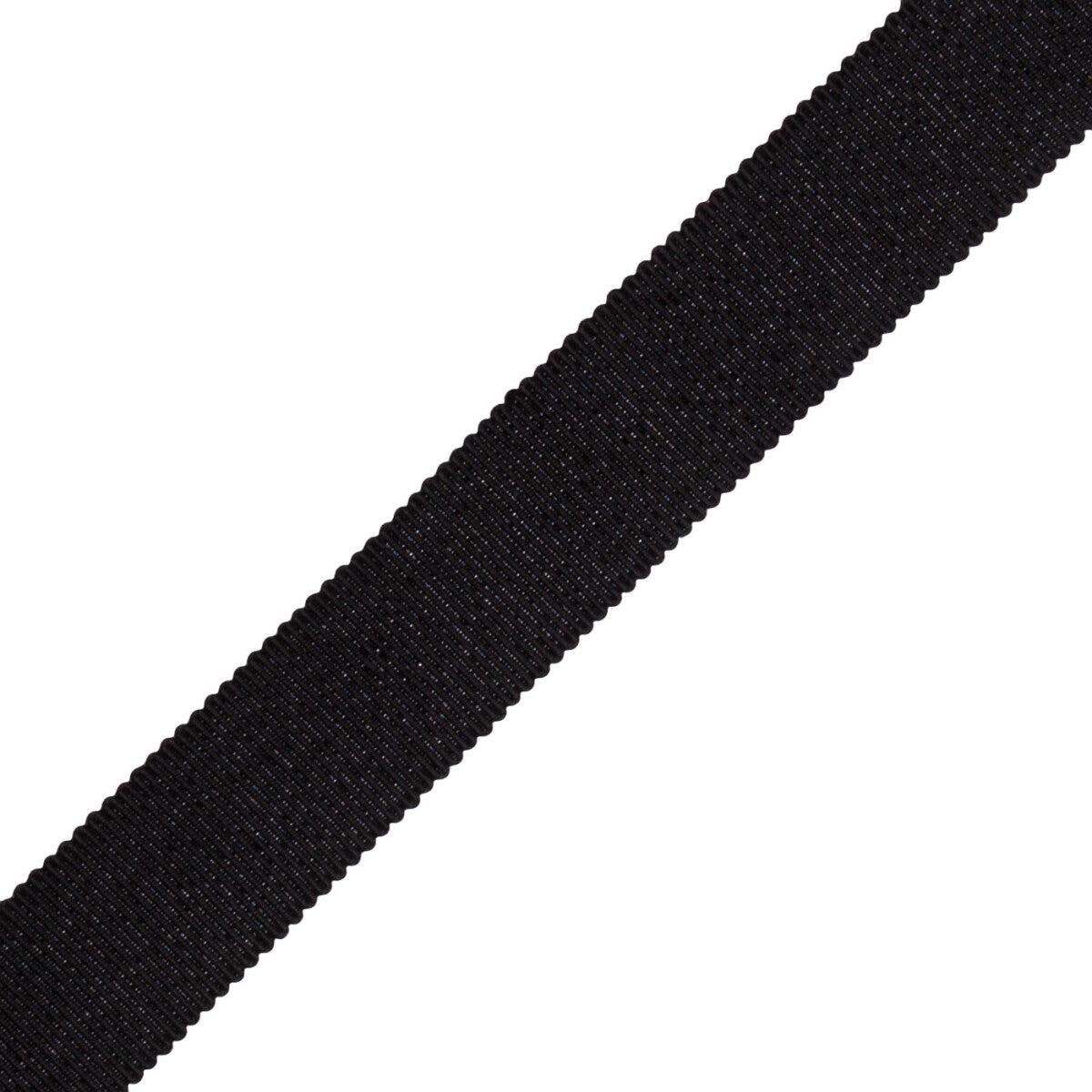 1" French Grosgrain Ribbon Trim by Samuel & Sons in Black