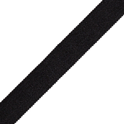 1" French Grosgrain Ribbon Trim by Samuel & Sons in Black