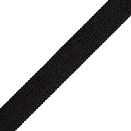 1" French Grosgrain Ribbon Trim by Samuel & Sons in Black
