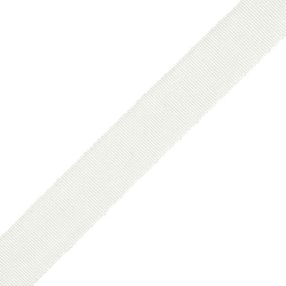 1" French Grosgrain Ribbon Trim by Samuel & Sons in Off White