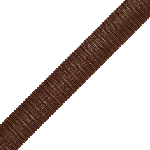 1" French Grosgrain Ribbon Trim by Samuel & Sons in Chocolate