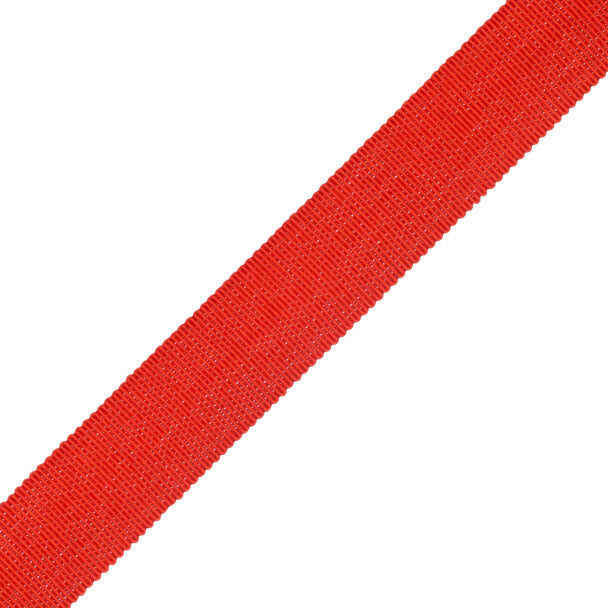 1" French Grosgrain Ribbon Trim by Samuel & Sons in Tomato