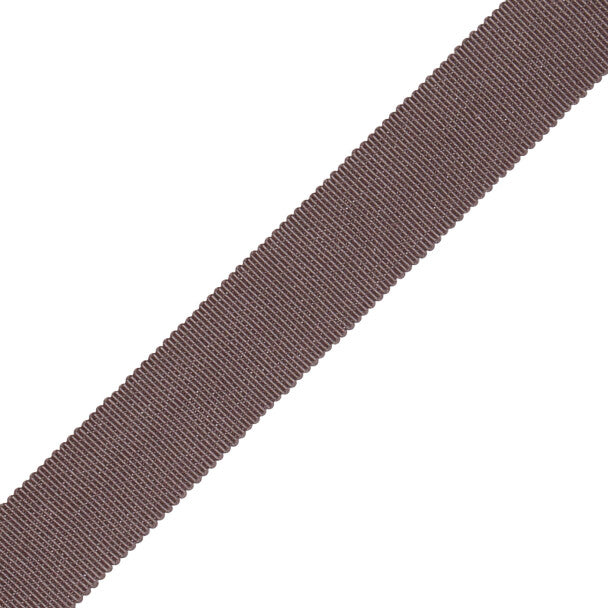1" French Grosgrain Ribbon Trim by Samuel & Sons in Charcoal