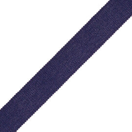 1" French Grosgrain Ribbon Trim by Samuel & Sons in Ink Blue