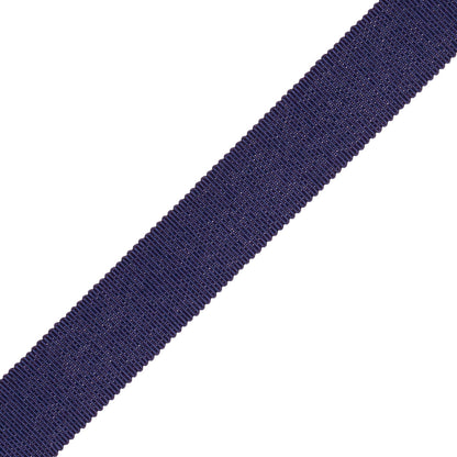 1" French Grosgrain Ribbon Trim by Samuel & Sons in Ink Blue