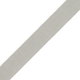 1" French Grosgrain Ribbon Trim by Samuel & Sons in Steel