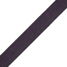 1" French Grosgrain Ribbon Trim by Samuel & Sons in Granite
